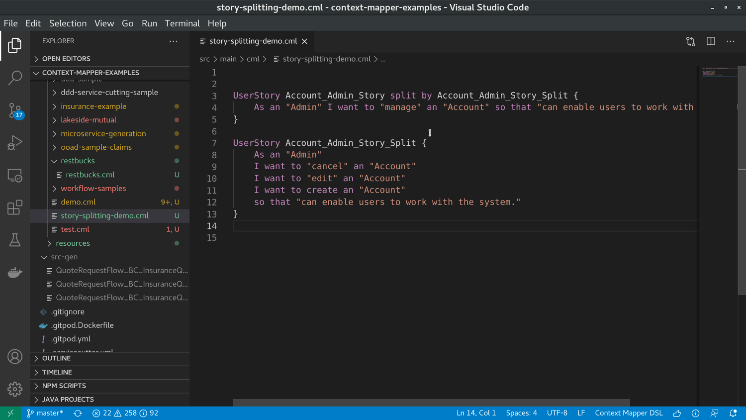 Story Splitting in VS Code - Example (4)